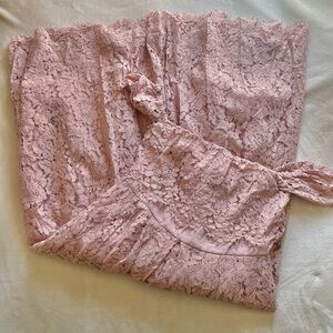 ASOS off the shoulder lace Dress